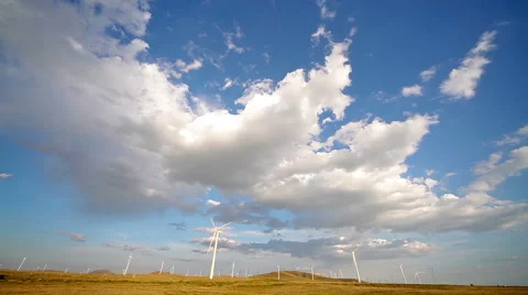 Windpower. Wind turbines Video stock 41497466