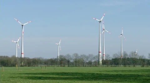 Windpower - zoom out 動画素材 35514382