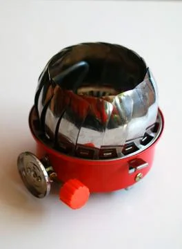 Windproof camping stove Foto stock
