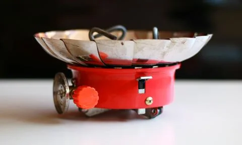 Windproof camping stove Foto stock