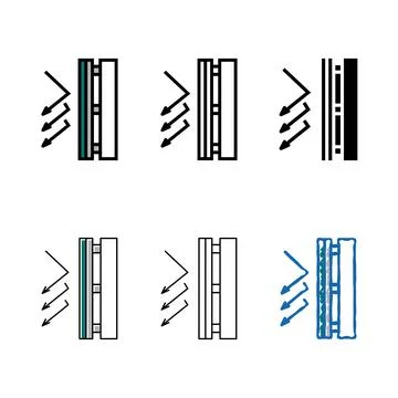 Windproof layer stylized color icon vector Stock Illustration