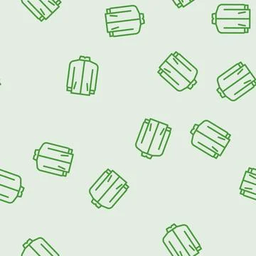 Windproof outerwear male line vector seamless pattern Illustrazione stock