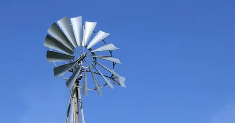 Windpump Stock Footage 81326828