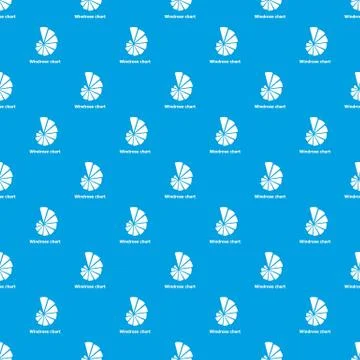 Windrose chart pattern vector seamless blue 스톡 일러스트