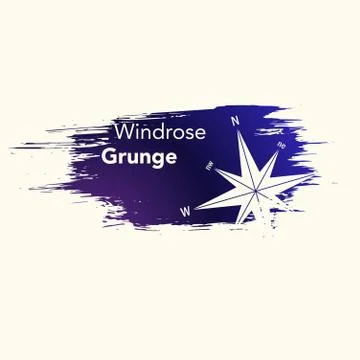 Windrose grunge background Stock Illustration
