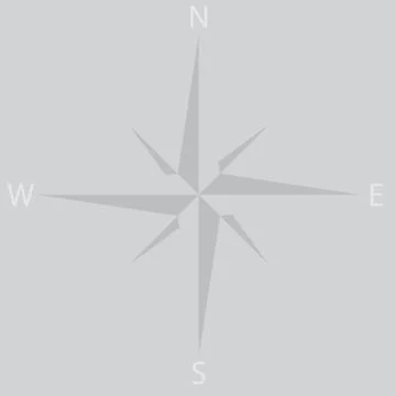 Windrose star icon compass Stock Illustration