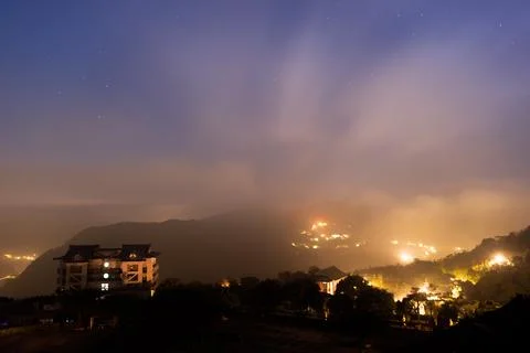 The winds and clouds change rapidly, making it mysterious and unpredictable. Stock Photos