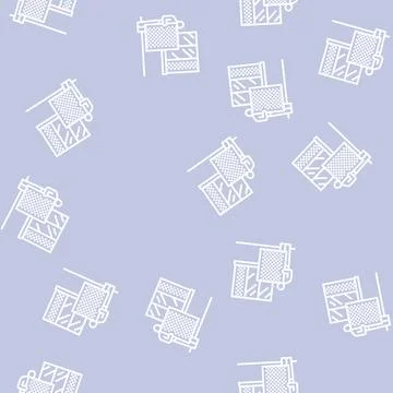 Windscreen repair and replacement line seamless pattern Stock Illustration