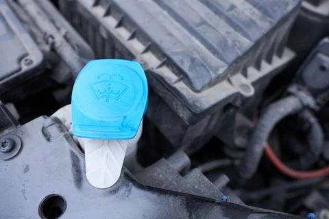 Windscreen washer fluid. Stock Photos