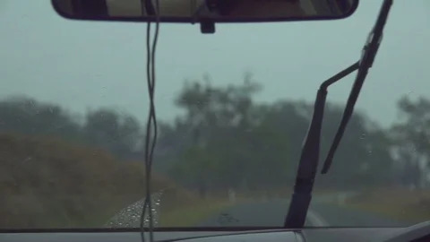 Windscreen Wiper, Slow Motion Stockbeeldmateriaal 70266759