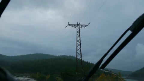 Windscreen wiper, slow motion video of windshield wiper Stock-Footage 165151438