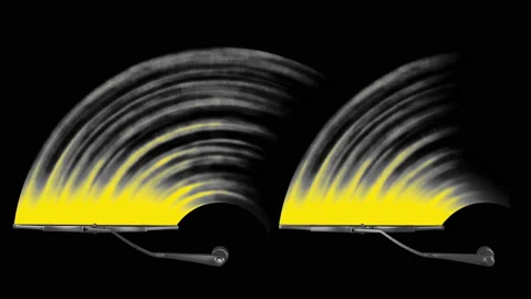 Windscreen wipers animation Stock Footage 90525159