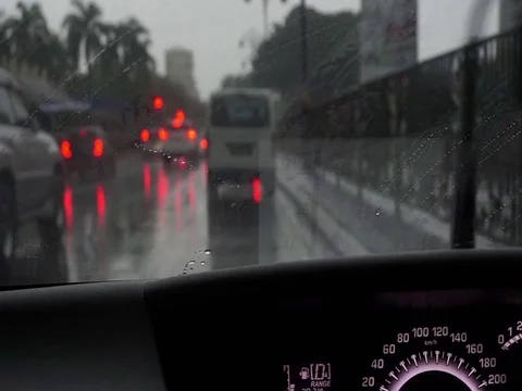 Windshield blurred Stock Footage 121653433