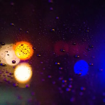 Windshield Bokeh 库存照片