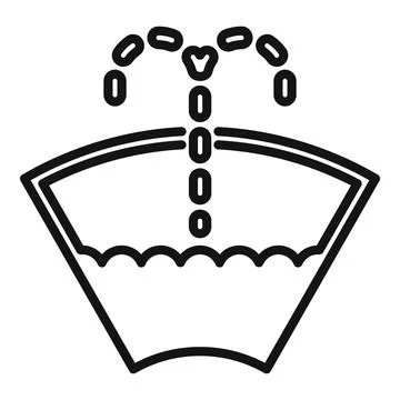 Windshield liquid icon outline vector. Car service Ilustración de archivo