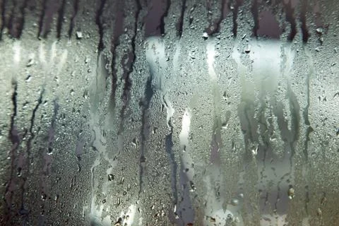 Windshield with rain drops Stock Photos