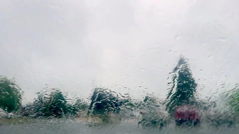 Windshield Rain Stock Footage 286772554