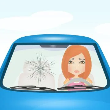 Windshield Repair Stock Illustration