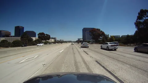 Windshield Timelapse California Interstate Freeway Daytime Video stock 144197913