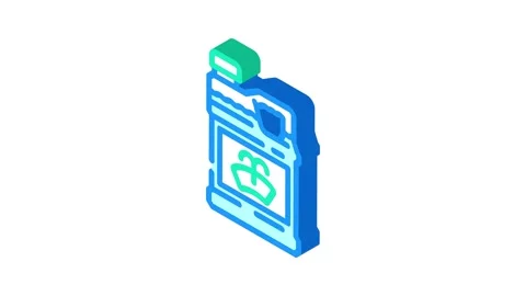 Windshield washer fluid car care isometric icon animation Vídeos de archivo 327279847