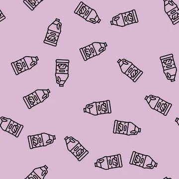 Windshield washer fluid car care line seamless pattern 스톡 일러스트
