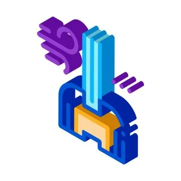 Windshield window glass isometric icon vector illustration Ilustración de archivo