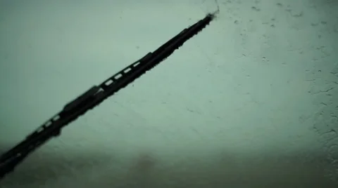 Windshield Wiper in Action Stockbeeldmateriaal 39169063