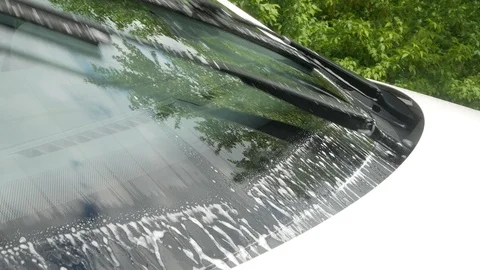 Windshield wiper of the car Stock Footage 108656675