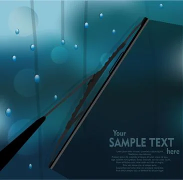 Windshield wiper Stock Illustration