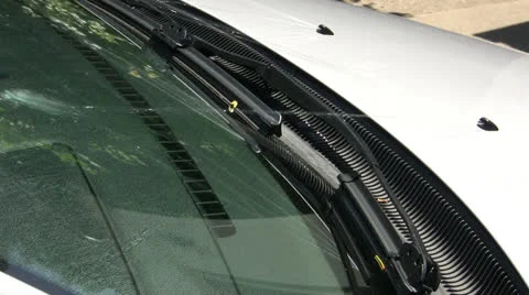 Windshield Wipers in Action. Sound. HD Stock Footage 24865443