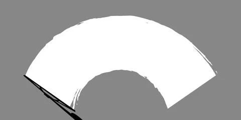 Windshield wipers clean the windshield. Striped style. Vector Stock Illustration