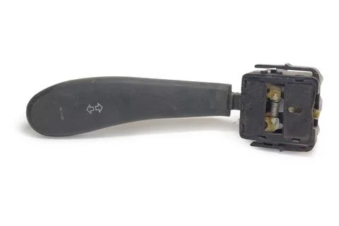 Windshield wipers switch handle lever, on white backround, with clipping path Stock Photos