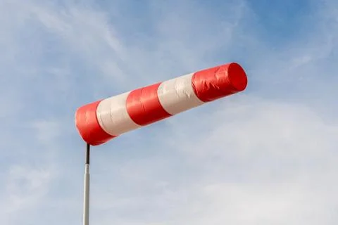 Windsock against a blue sky Stock Photos