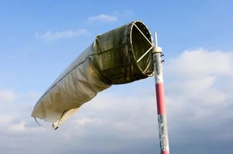 Windsock on airfield Stock Photos