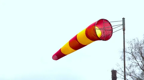 Windsock blowing in the wind Video stock 63222806