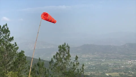 Windsock Blowing On A Windy Day Stock-Footage 248262276