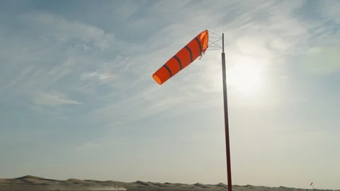 Windsock in desert1 Stock Footage 262573911