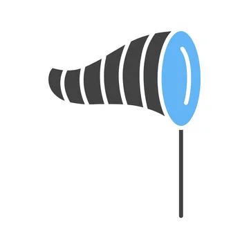 Windsock icon vector image. Stock Illustration