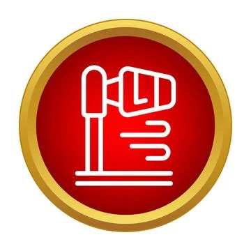 Windsock measuring wind direction and speed icon Illustrazione stock