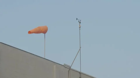Windsock Orange Vídeos de archivo 42672081