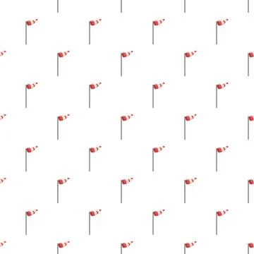 Windsock pattern indicating wind direction and weather Stock Illustration