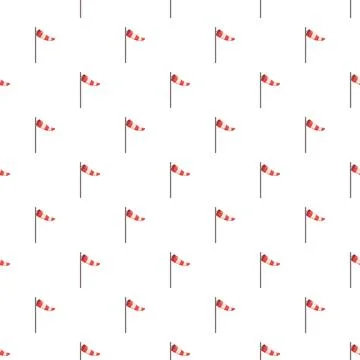 Windsock pattern indicating wind direction and speed Stock Illustration
