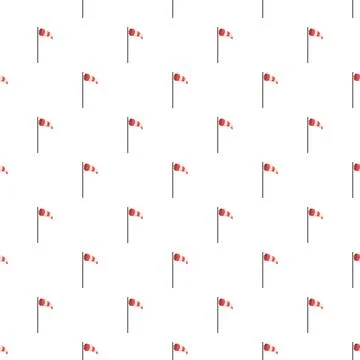 Windsock pattern indicating wind direction and speed Illustrazione stock