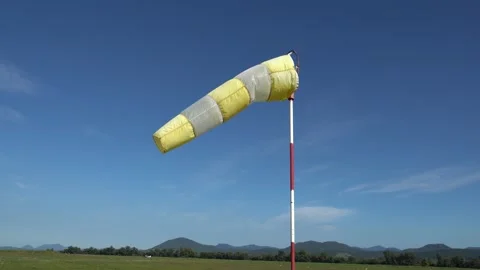 Windsock in the wind Stock Footage 140269189