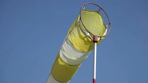 Windsock in the wind Stock Footage 140270593