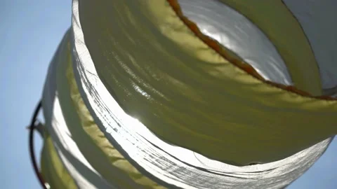 Windsock in the wind Stock Footage 140270630