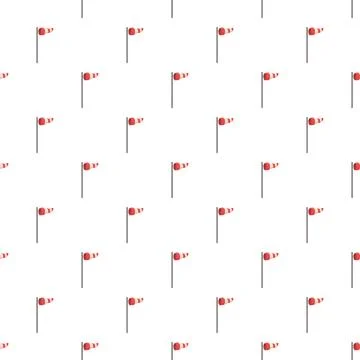 Windsocks pattern indicating wind direction at airport Stock Illustration