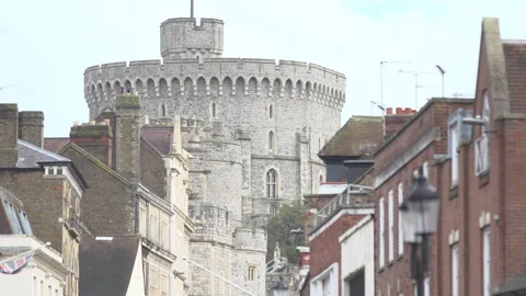 Windsor Caste, Round Tower Stock Footage 292812955