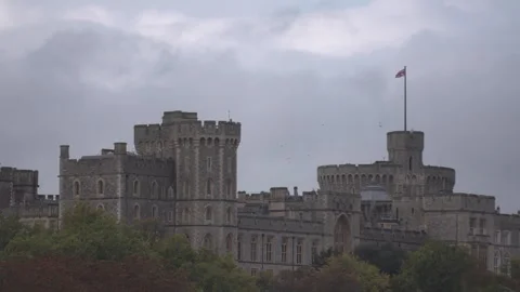 Windsor Castle, Birds Stock Footage 289545788