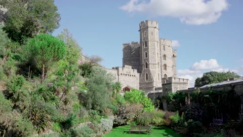 Windsor Castle in London Stock Footage 168636093